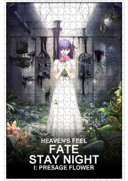 Fate/stay Night: Heaven's Feel I. Presage Flower (2017) Film Posterinin 500 Parça Puzzle Yapbozu