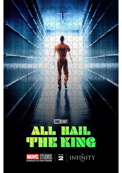 Marvel One-Shot: All Hail The King (2014) Film Posterinin 500 Parça Puzzle Yapbozu Sürümx2