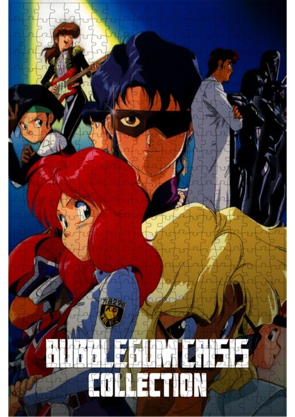 Bubblegum Crisis (1987) Film Posterinin 500 Parça Puzzle Yapbozu Sürüm3
