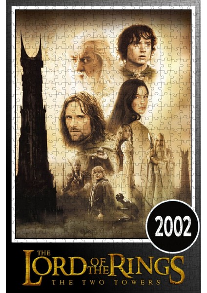 Yüzüklerin Efendisi: The Two Towers (2002) Film Posterinin 500 Parça Puzzle Yapbozu Sürüm5