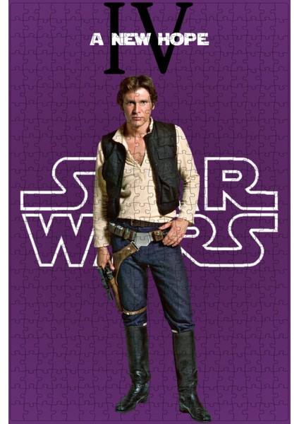 Star Wars (1977) Film Posterinin 500 Parça Puzzle Yapbozu Sürüm5 J83