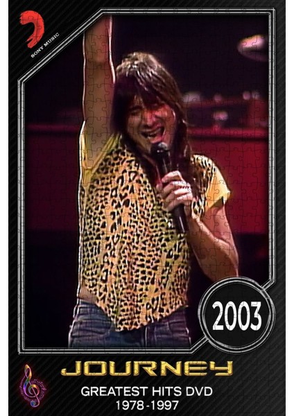 Journey - Greatest Hits DVD 1978-1997 (2003) Film Posterinin 500 Parça Puzzle Yapbozu