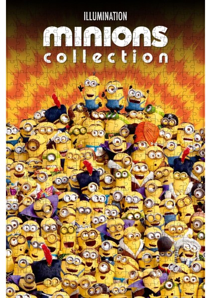 Minions Collection Film Posterinin 500 Parça Puzzle Yapbozu Sürüm2