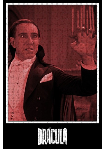 Dracula (1931) Film Posterinin 500 Parça Puzzle Yapbozu Sürüm3