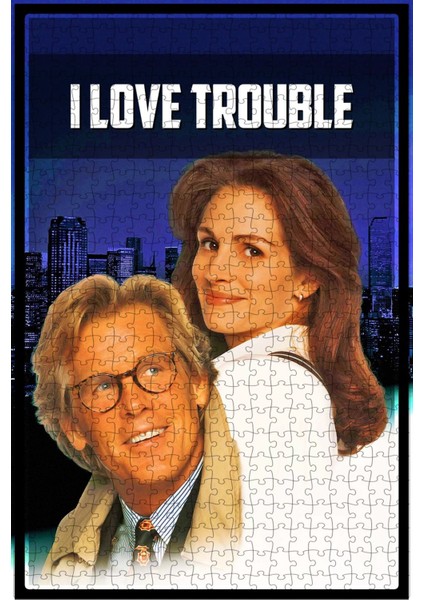 I Love Trouble (1994) Film Posterinin 500 Parça Puzzle Yapbozu