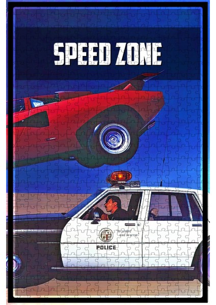 Speed Zone (1989) Film Posterinin 500 Parça Puzzle Yapbozu