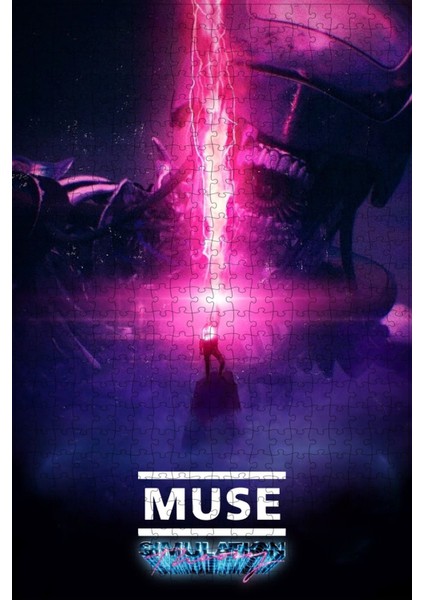 Muse: Simulation Theory (2020) Film Posterinin 500 Parça Puzzle Yapbozu Sürüm2