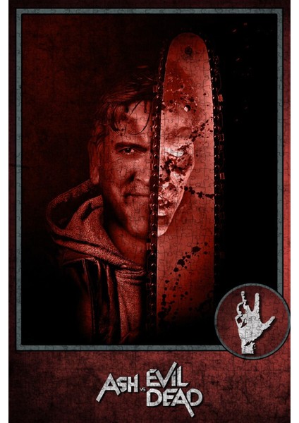 Ash Vs Evil Dead (2015) Film Posterinin 500 Parça Puzzle Yapbozu Sürüm2