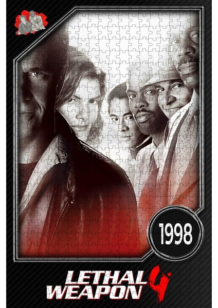 Lethal Weapon 4 (1998) Film Posterinin 500 Parça Puzzle Yapbozu Sürüm2