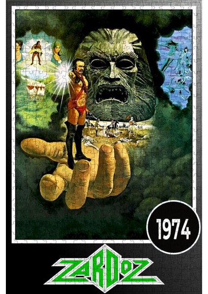 Zardoz (1974) Film Posterinin 500 Parça Puzzle Yapbozu