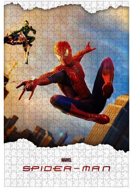Spider-Man (2002) Film Posterinin 500 Parça Puzzle Yapbozu Sürüm5