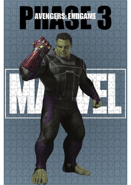 Avengers: Endgame (2019) Film Posterinin 500 Parça Puzzle Yapbozu Sürüm3 H52