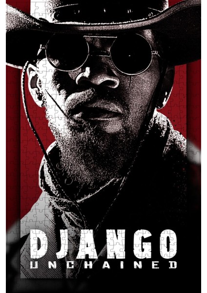Django Unchained (2012) Film Posterinin 500 Parça Puzzle Yapbozu Sürüm2 G13