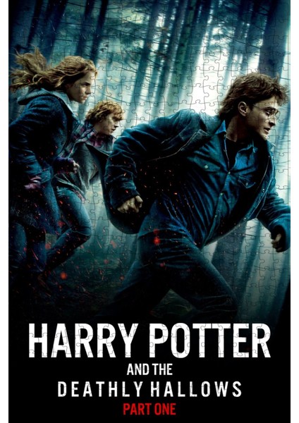 Harry Potter And The Deathly Hallows: Part 1 (2010) Film Posterinin 500 Parça Puzzle Yapbozu Sr4 G29
