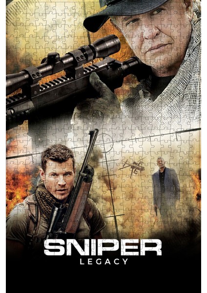 Sniper: Legacy (2014) Film Posterinin 500 Parça Puzzle Yapbozu Sürüm2