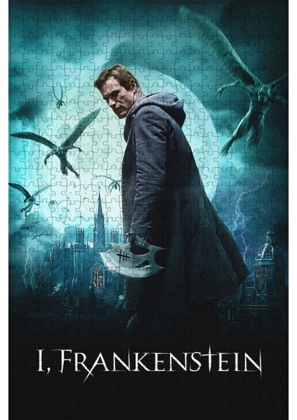 I, Frankenstein (2014) Film Posterinin 500 Parça Puzzle Yapbozu Sürümx2