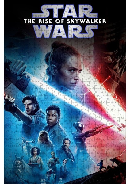 Star Wars: The Rise Of Skywalker (2019) Film Posterinin 500 Parça Puzzle Yapbozu Sürüm3