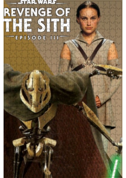 Star Wars: Episode Iıı - Revenge Of The Sith (2005) Film Posterinin 500 Parça Puzzle Yapbozu Sürümx2