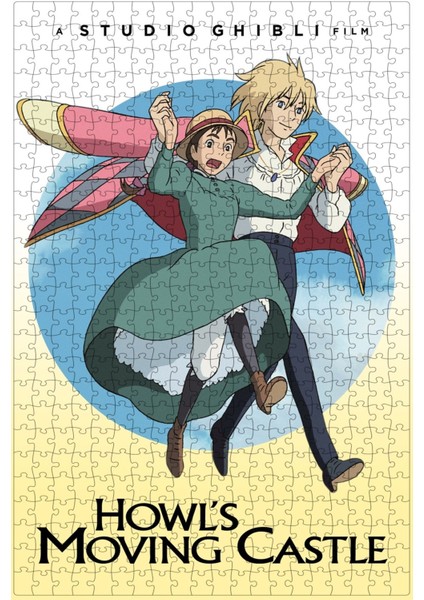 Howl's Moving Castle (2004) Film Posterinin 500 Parça Puzzle Yapbozu