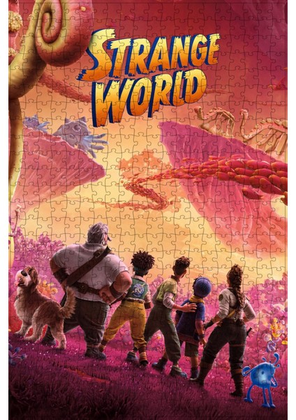 Strange World (2022) Film Posterinin 500 Parça Puzzle Yapbozu Sürüm8 U15