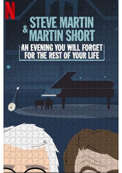 Steve Martin And Martin Short (2018) Film Posterinin 500 Parça Puzzle Yapbozu