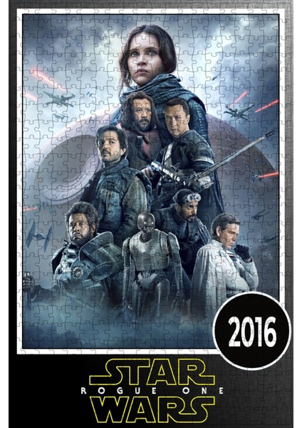 Rogue One: A Star Wars Story (2016) Film Posterinin 500 Parça Puzzle Yapbozu Sürüm4