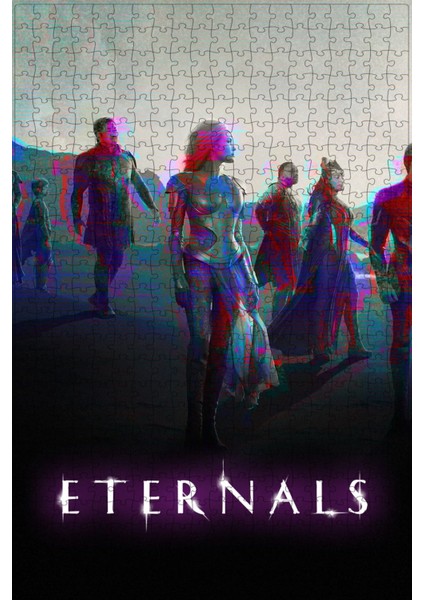 Eternals (2021) Film Posterinin 500 Parça Puzzle Yapbozu Sürüm7