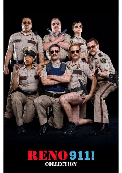 Reno 911! Collection Film Posterinin 500 Parça Puzzle Yapbozu