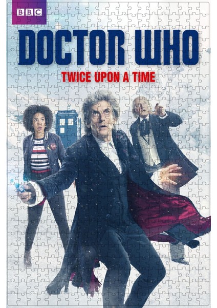 Doctor Who: Twice Upon A Time (2017) Film Posterinin 500 Parça Puzzle Yapbozu Sürüm2