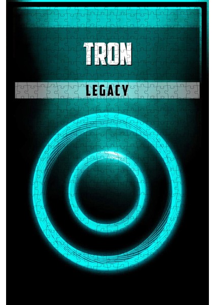 Tron: Legacy (2010) Film Posterinin 500 Parça Puzzle Yapbozu O2