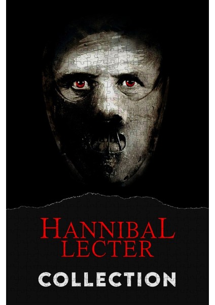 The Hannibal Lecter Collection Film Posterinin 500 Parça Puzzle Yapbozu Sürüm2