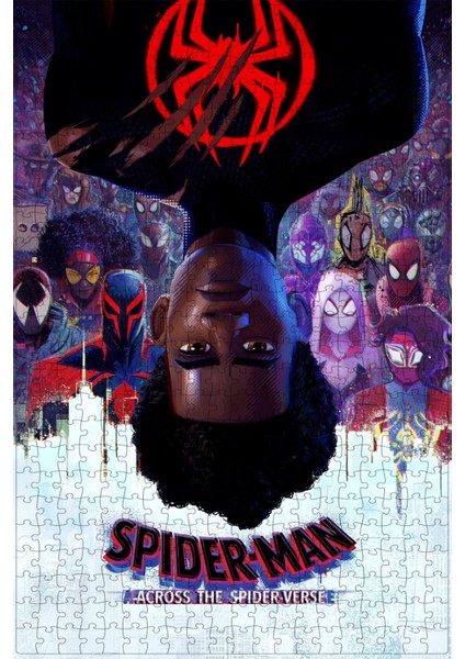 Spider-Man: Across The Spider-Verse (2023) Film Posterinin 500 Parça Puzzle Yapbozu Sürüm3