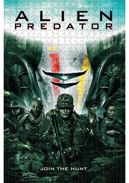 Alien Predator (2018) Film Posterinin 500 Parça Puzzle Yapbozu