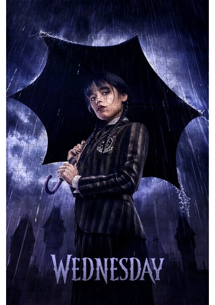 Wednesday (2022) Film Posterinin 500 Parça Puzzle Yapbozu SÜRÜM19