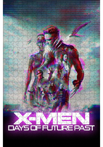 X-Men: Days Of Future Past (2014) Film Posterinin 500 Parça Puzzle Yapbozu Sürüm2