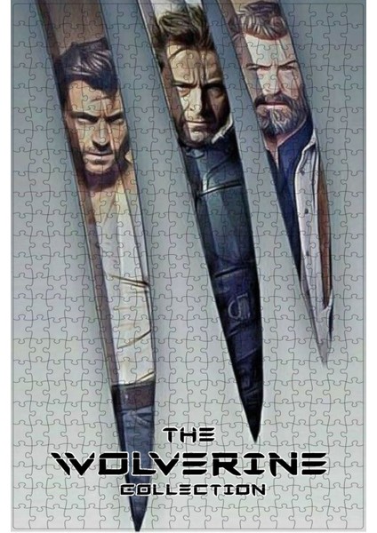 The Wolverine Collection Film Posterinin 500 Parça Puzzle Yapbozu Sürüm3
