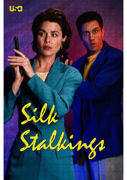 Silk Stalkings (1991) Film Posterinin 500 Parça Puzzle Yapbozu Sürüm2