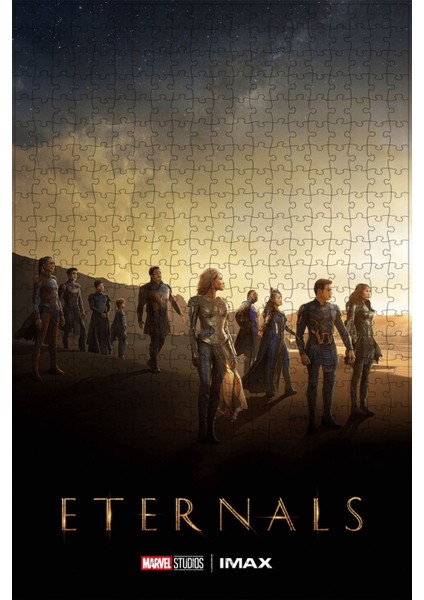 Eternals (2021) Film Posterinin 500 Parça Puzzle Yapbozu S33