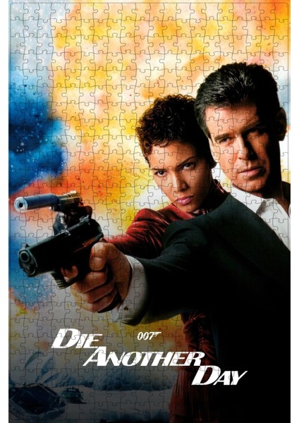 Die Another Day (2002) Film Posterinin 500 Parça Puzzle Yapbozu Sürüm4