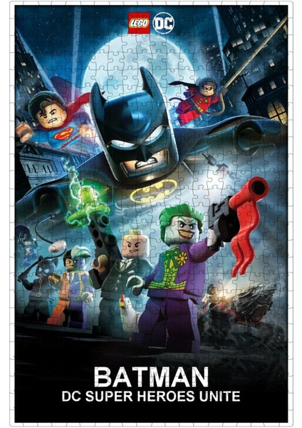 LEGO Batman: The Movie - Dc Super Heroes Unite (2013) Film Posterinin 500 Parça Puzzle Yapbozu