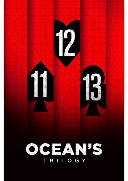 Ocean's Collection Film Posterinin 500 Parça Puzzle Yapbozu O43