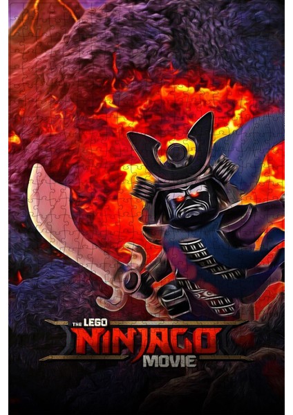 The LEGO Ninjago Movie (2017) Film Posterinin 500 Parça Puzzle Yapbozu Sürüm3