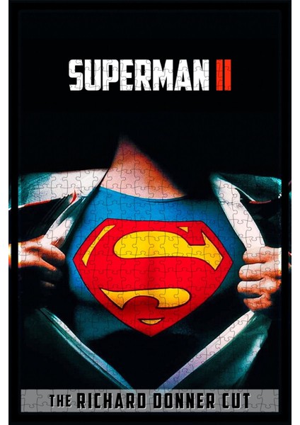 Superman Iı: The Richard Donner Cut (2006) Film Posterinin 500 Parça Puzzle Yapbozu