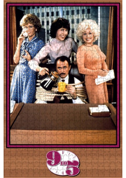 Nine To Five (1980) Film Posterinin 500 Parça Puzzle Yapbozu Sürüm2