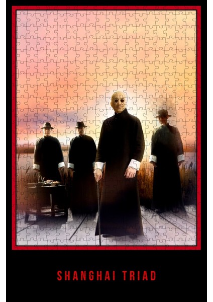 Shanghai Triad (1995) Film Posterinin 500 Parça Puzzle Yapbozu Sürüm5