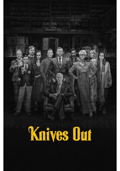 Knives Out (2019) Film Posterinin 500 Parça Puzzle Yapbozu Sürüm7