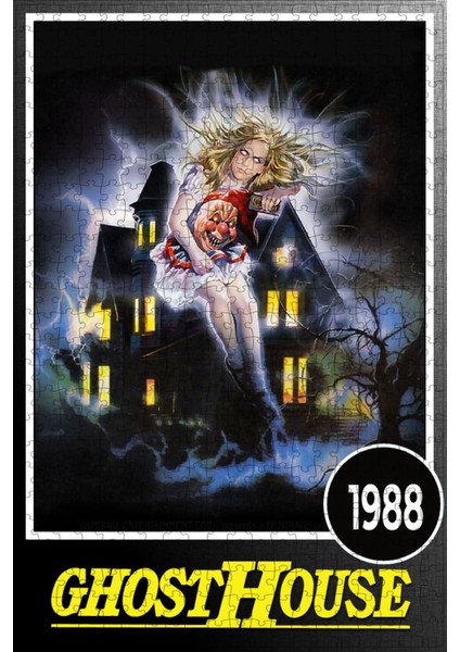 Ghosthouse (1988) Film Posterinin 500 Parça Puzzle Yapbozu