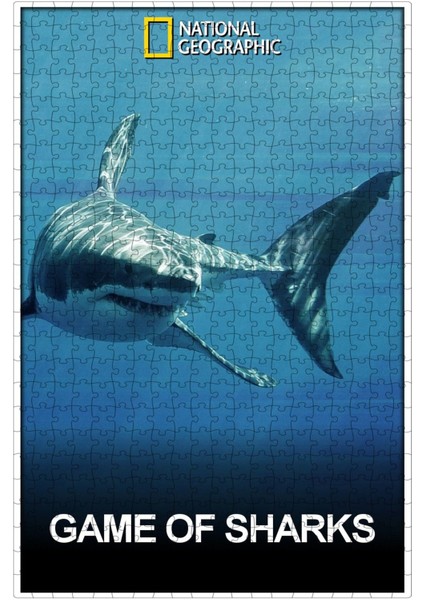 Game Of Sharks (2022) Film Posterinin 500 Parça Puzzle Yapbozu D50