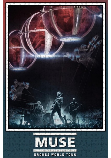 Muse: Drones World Tour (2018) Film Posterinin 500 Parça Puzzle Yapbozu