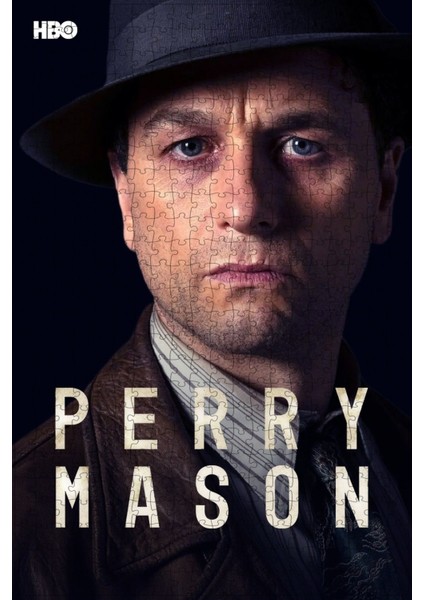 Perry Mason (2020) Film Posterinin 500 Parça Puzzle Yapbozu Sürüm3